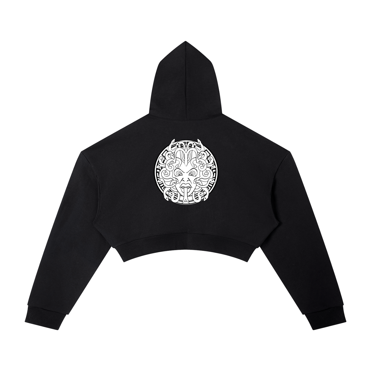 FIT$ Women's Black Cropped Hoodie