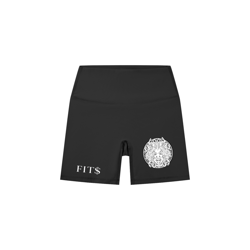 FIT$ Women's Black Biker Shorts