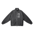 FIT$ Vintage Wash Full Zip  Dark Grey Mesh Jacket