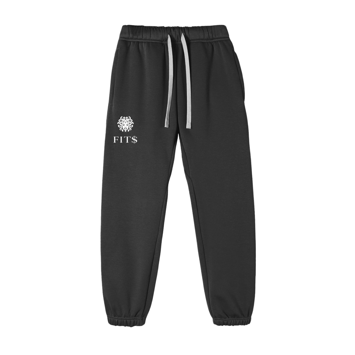 FIT$ Men's Fleece Black Sweatpants